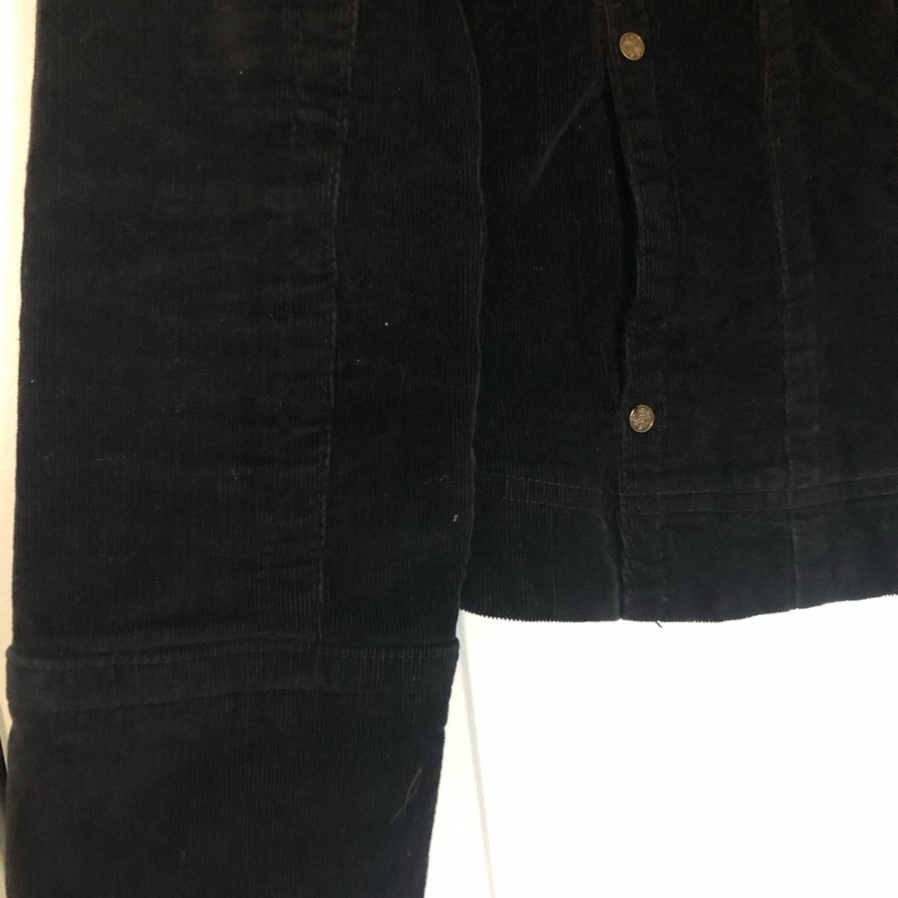 Black Corduroy Jean Style  Jacket - Picture 2 of 6